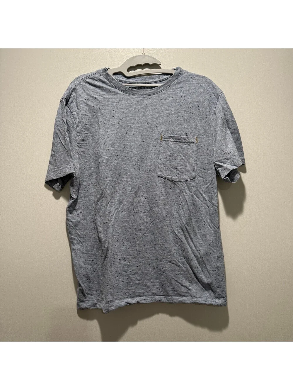 Banana Republic Vintage Pocket T-Shirt Men's Small Blue/Gray